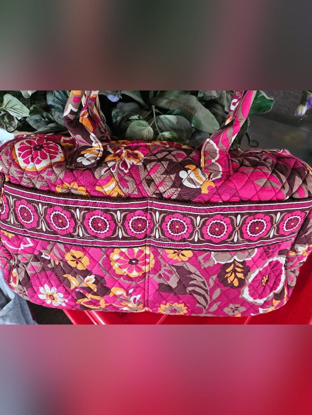 Vera Bradley overnight or weekend bag with strap